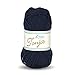 Rellana Tonja,Schulgarn,Baumwollgarn,100% Baumwolle,Topflappengarn,50gr. 85m, (304 marine)