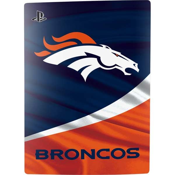 Skinit Decal Gaming Skin Compatible with PS5 Bundle - Officially Licensed NFL Denver Broncos Design