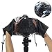 WANBY Waterproof Camera Rain Cover Professional Soft Black Camera Rain Covers for All DSLR SLR Cameras