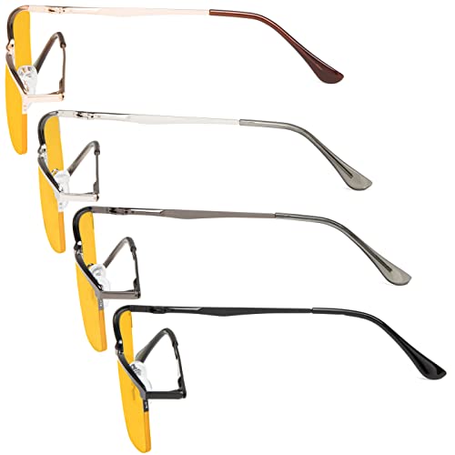 Image of Eyekepper 4-Pack Quality Half-Rim Reading Glasses Readers with Spring Hinges Include Computer Readers for Women Men