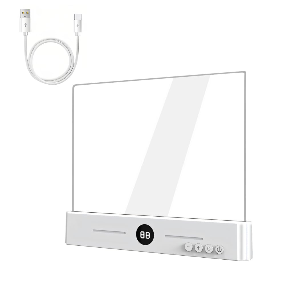 Lámpara de lectura LED portátil antideslumbrante con atenuación continua para mesilla 8