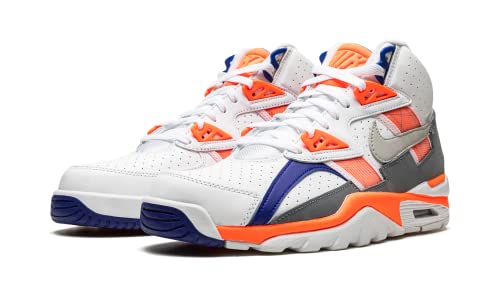 High Top Nike Trainer SC in White, Orange, Blue2