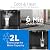 Manastin Bottom Loading Water Cooler Dispenser for 3-5 Gallon Bottles, 3 Temperature - Hot, Cold & Room Water with Child Lock, Ideal Design for Home & Office, Satin Silver