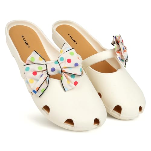 Image of CASSIEY Fashion Slippers For Women slipper Printed Bow design Slip on Flat Sandals