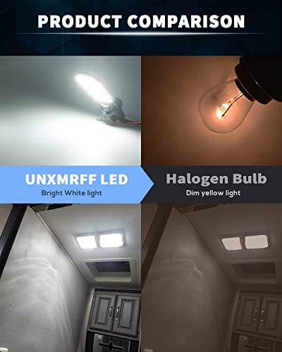 Unxmrff 921 Led Bulb Rv Interior Light Natural White Super Bright T10 922 912 194 Led Bulb Replacement For 12-16 Volt Boat Rv Indoor Ceiling Dome Lights, Trailer Rv Camper Light Bulbs, (Pack Of 10) #TOP5