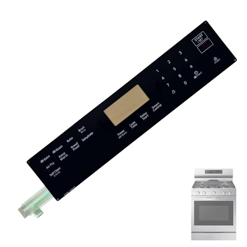 DG96-00850B Range Membrane Switch Touchpad Control Panel Compatible with Samsung Gas Ranges Ovens Fit Models NX60A6511SS/AA-01 NX60A6511SS/AA-00 NX60A6511SG/AA-00 NX60A6511SB/AA-00