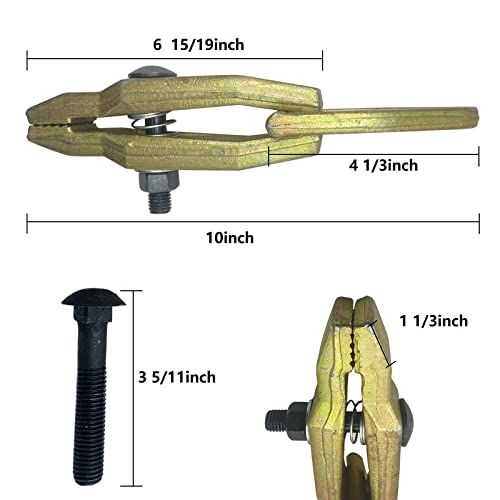 Auto Body Self-Tightening Pull Clamp, Car Body Repair Tool Kit, Single Way Long Nose Pull Clamp Frame Grips Car Collision Sheet Metal Dent Pulling Pounding Lifting Equipment Tool- 2 Ton #TOP1