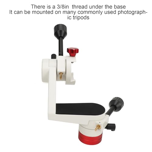 Image of Altazimuth Telescope Mount, 360 Adjustment Angle Thread Aluminum Alloy Micro Motion PTZ Mount for Astronomy Bird Watching, Support Up to 5kg