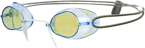 Sporti Gafas de natación unisex para adultos, antiempañamiento suecosueco premiumsueco espejo + correa elástica