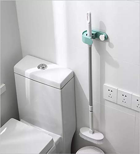 US1984 2-In-1 Wall Mounted Mop & Broom Hanger Holder Organizer, for Kitchen, Bathroom Garage and Garden