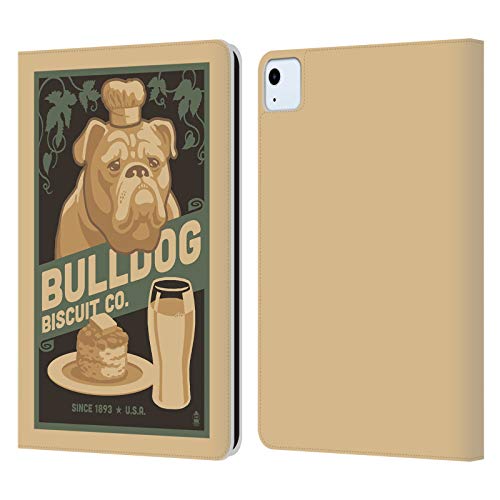 Coque en cuir iPad Air 2022 Head Case Designs motif chien bouledogue