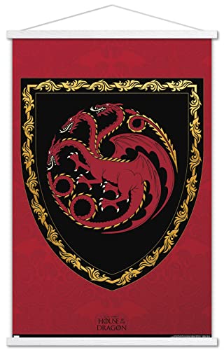 Affiche House of the Dragon Bouclier grand format cadre magnétique