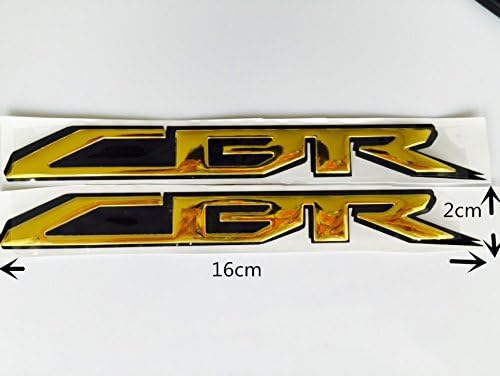 Decal Story 3D Emblem Sticker Decal Gold Raise Up Polish Gloss for Honda CBR 600 1000 500 250 RR