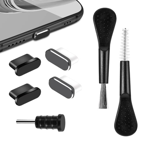 DOPENSPI 7-częściowy zestaw do czyszczenia złącza ładowania telefonu, wtyczka USB C, ochrona przed kurzem typu C, osłona przeciwpyłowa, osłona telefonu komórkowego, ochrona tabletu, pyłoszczelne
