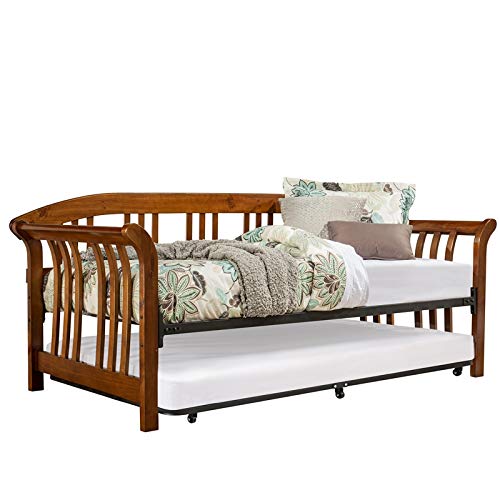 Hillsdale Furniture Dorchester Daybed With Suspension Deck And Trundle Walnut #TOP2