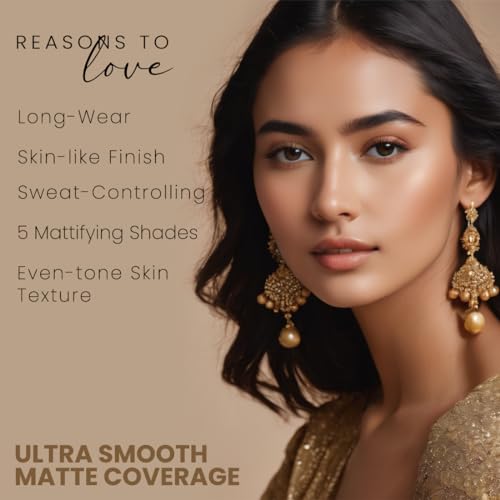 Image of COLORESSENCE Perfect Tone Compact Powder with Free Applicator Puff | Matte Makeup Setting Powder | Face Baking Powder | Oil Control Face Powder | Lightweight | Buildable | Suitable for all skin types | PEACH BEIGE