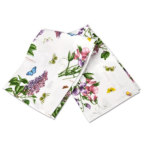 Pimpernel Botanic Garden Collection Tea Towel | Quick Drying Cotton Dish Towel | Multi-Purpose Absorbent Kitchen Towel With Floral Design | Measures 18” X 29” #TOP27