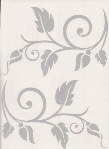 Ornamental Leaves Leaf Etched Frosted Window Stickers