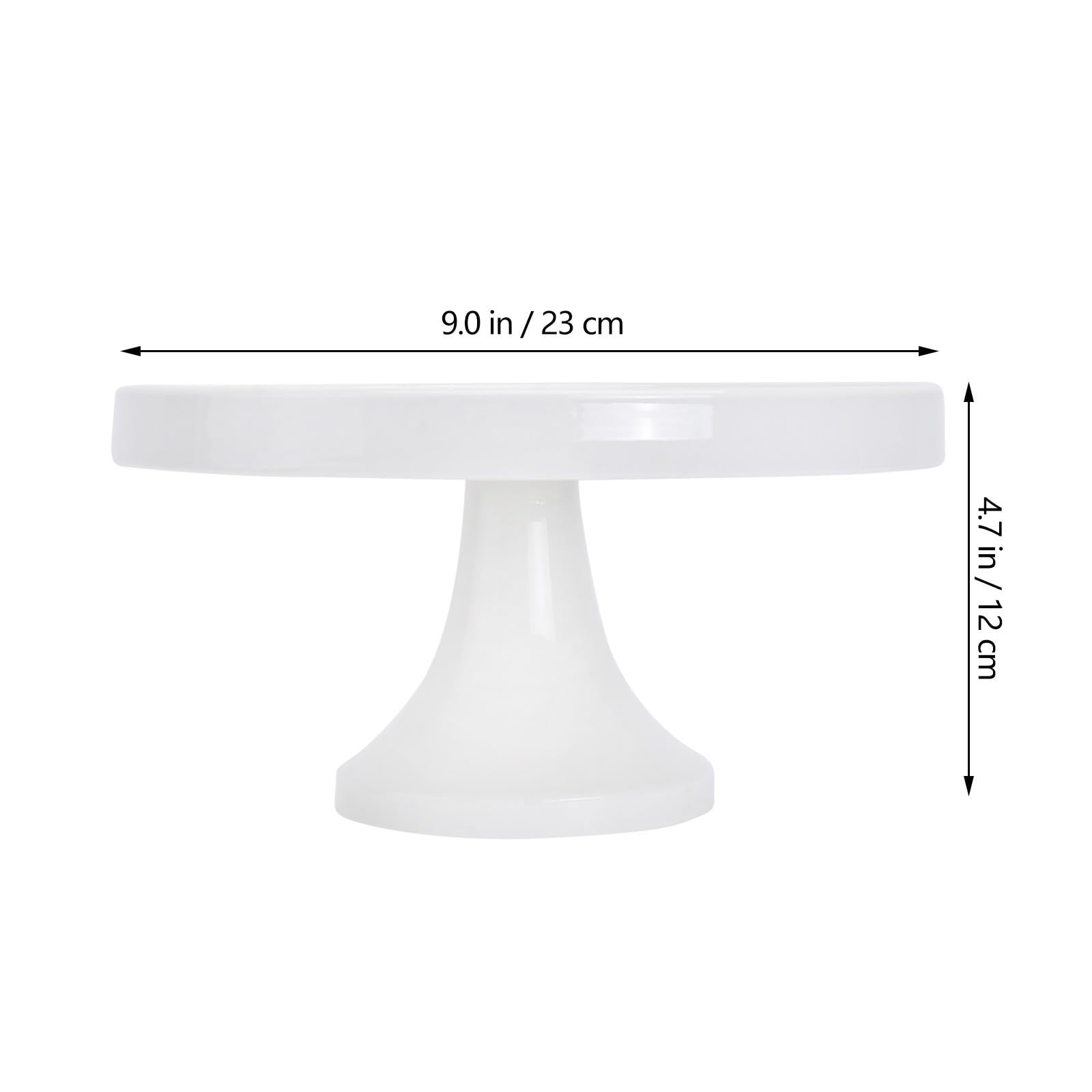 Expositor de Postres Redondo de Cerámica de Color Claro Diseño Elegante y Base Gruesa para Fiestas y Bodas, Capacidad Grande y Estilo Delicado
