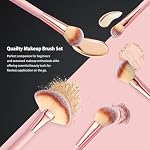 28PCS Makeup Brush Set, Quality Makeup Brushes for Women, Brush Set Make Up for Beginner Starter Professional,Pink Makeup Set with Blenders Masks Spatula,Travel-Friendly Makeup Brush Set with Case - Image 4
