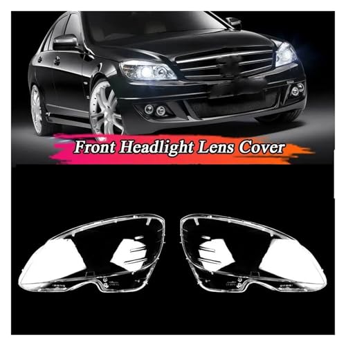 Carcasas de faros delanteros para Benz Clase C W204 C180 C200 C220 C250 C280 repuestos transparentes 6