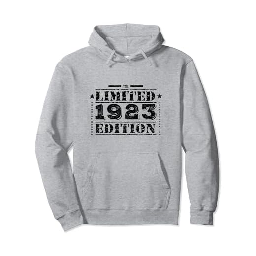 Cumpleaños de edición limitada de 1923 para hombres y mujeres Sudadera con Capucha