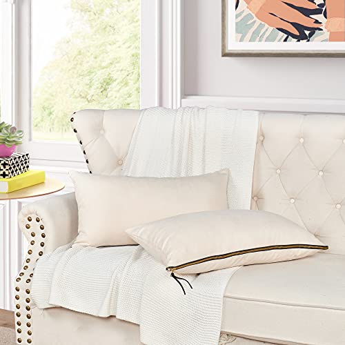 Home Soft Things Suede Solid Throw Pillow Cover with Big