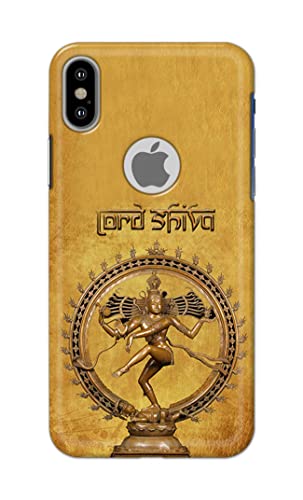 Image of PRINTFIDAA Lord Shiva As Nataraj Printed Designer Hard Case for Apple iPhone X Logo /iPhone 10 / iPhone Ten /iPhone Xs Logo Back Cover -(e) RPM1004