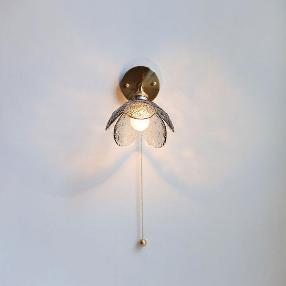 Lámpara de pared de vidrio para iluminar habitaciones infantiles y pasillos oscuros de casa