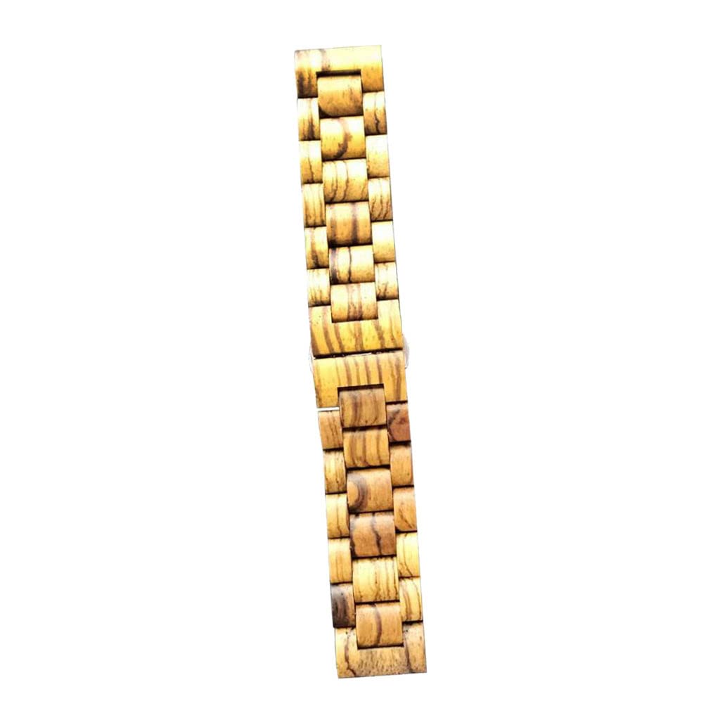 Sharplace 22m Uhr Armband aus Holz Gliederarmband Uhrband für