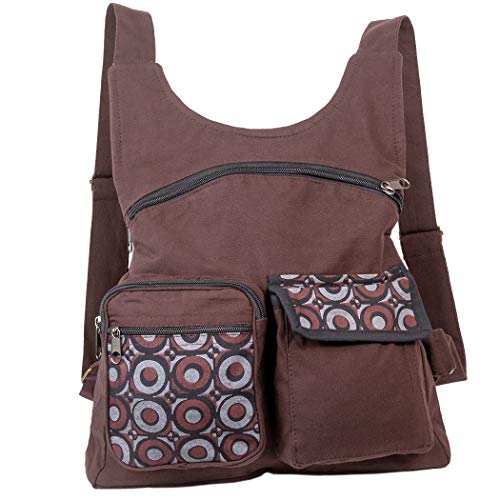 Mochila Chaleco Hippie  Marron