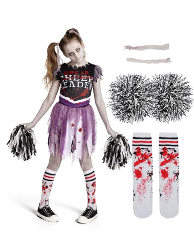 Disfraz de Animadora Zombie Halloween para Niñas XL