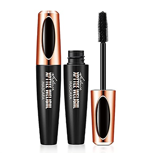 4D Silk Fiber Lash Mascara, Lengthening and Thick, Long Lasting, Waterproof & Smudge-Proof, Long, Thick, Smudge-Proof Eyelashes , Hypoallergenic Formula , All Day Exquisitely Full