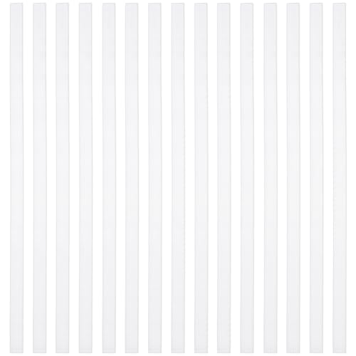 BENECREAT 40pcs 11.3 Inch Glue Strips with Mesh Backing, 0.39 Inch Wide Hot Melt Resin Strips for Book Binding Repair Hot Melt Binding Machine, 1.5mm Thick