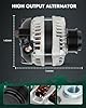 SCITOO Alternator 9764219-124 Fits for Honda for Pilot 2012 2013 2014 2015,for Honda for Odyssey 2011 2012 2013 130Amp High-output CW 6-Groove Pulley 104210-1240 31100-RV0-A01 CSJ24 11573 290-5582 #5