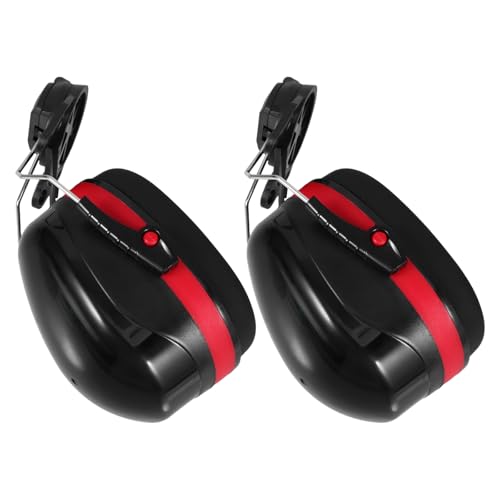 Protection auditive casque de sécurité avec cache-oreilles noir en plastique et mousse