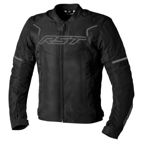 Image of Pilot Evo CE Men's Textile Motorcycle Jacket (AA Rated) MaxTex Riding with Removable Thermal Liner, CE Level 2 Armour Motorbike Jackets (UK, Numeric, 38, Regular, Regular, Black/Black/Black)