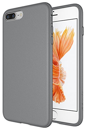 Diztronic Matte Gray iPhone 7 Plus Case/iPhone 8 Plus Case, Full Matte Slim-Fit Flexible TPU Case for Apple iPhone 7 Plus & iPhone 8 Plus (Matte Alloy Gray)