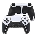 Luck&Link Controller Grip for PS5,Textured Skin kit,for PS5DualSense/Edge Anti-Skid Sweat-Absorbent Controllers Handle Grips, Buttons (Normal-Obsidian Black, PS5 Du﻿alSense)