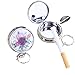 Produktbild iwobi 2 Stücke Zigaretten Taschenascher Taschenaschenbecher Reise Aschenbecher Mini Aschenbecher Schlüsselanhänger für Reise Unterwegs (Zufallsmuster)