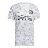 adidas Atlanta United F.C. Men's Pre-Match Camo Short Sleeve Soccer Jersey, Onix/Camo X-Large