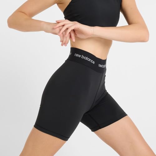 New Balance Women's NB Sleek High Rise Sport Short 5", Black, Small by New Balance - Used condition - Image 3