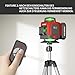 Laser Level 360 Self Leveling with Tripod,WEIDDW 4D Lazer Level,4x360° Cross Line Laser for Construction Project Renovation,Floor Tile, Laser Level Lines Tool,Durable Case