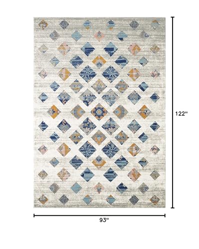 Tapete decorativo rectangular tribal 7'9" x 10'2" Abani miniatura 2