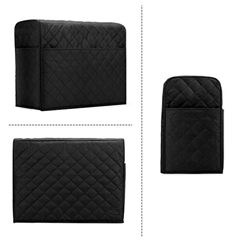 image for Luxja Dust Cover for Serger Sewing Machine, Serger Dust Cover with Sto