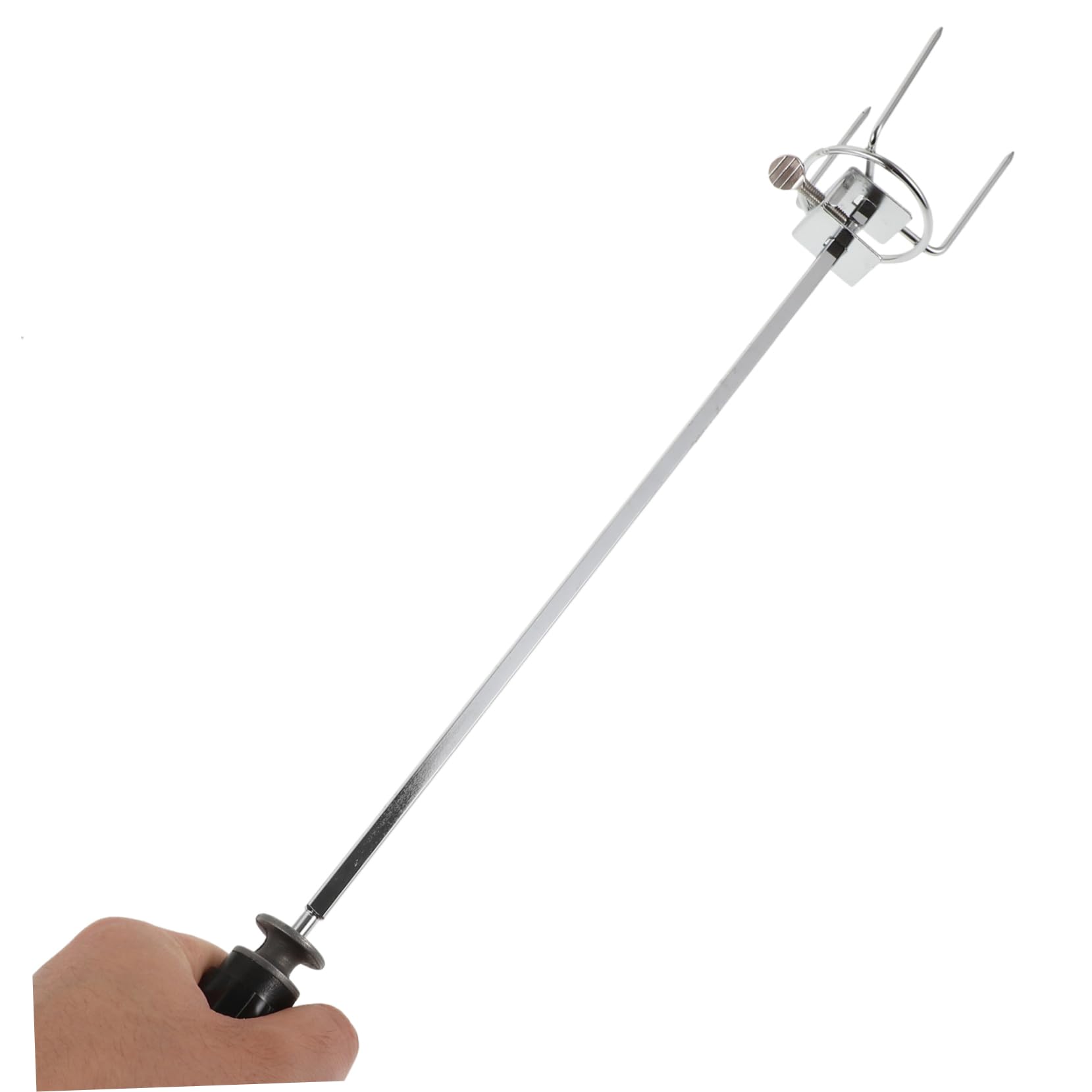 Abaodam 1set Heavy Duty Rotisserie Fork for Bbq Handle Convenient and Easy to Clean Meat Fork for Roasting Chicken Turkey and More