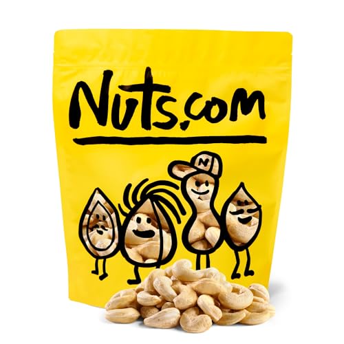 Image of Nuts com - Raw Organic Cashews - Healthy Snack for Adults & Kids, Creamy & Buttery Flavor, Good Source of Protein, Iron & Healthy Fats - Vegan, Raw, Gluten-Free & Kosher Pareve - 2 Pound Bag