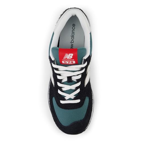 New Balance New Balance Unisex 574 V2 History Sneaker,Black/Grey Matter,Men 10.5 / Women 12