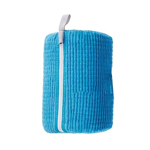 Bolsa for lavar zapatos de poliéster 41 x 17 cm, con cierre cremallera, ideal for limpiar zapatillas tenis y for el hogar(Blue)