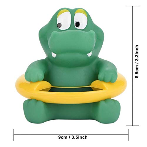 1Pc Baby Thermometer Duck Bath Toys Bathtub Swimming Pool Thermometer Safety Rubber Duck For Baby Bath Safe (Green Crocodile) #TOP2